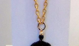 Colgante Medallón de Jade negro