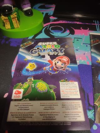 Manual Super Mario Galaxy y puntos, WII