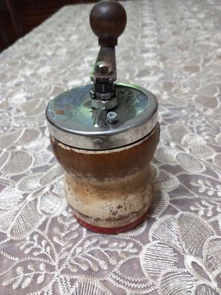 Macina caffe' vintage legno acciaio