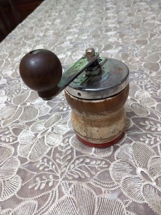 Macina caffe' vintage legno acciaio