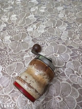 Macina caffe' vintage legno acciaio