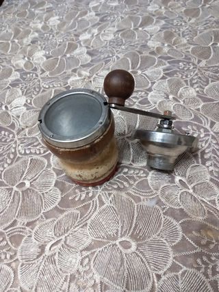 Macina caffe' vintage legno acciaio