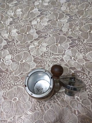 Macina caffe' vintage legno acciaio