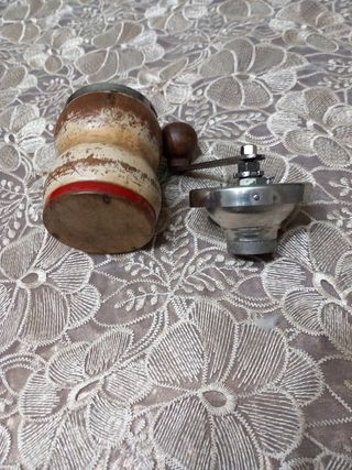 Macina caffe' vintage legno acciaio