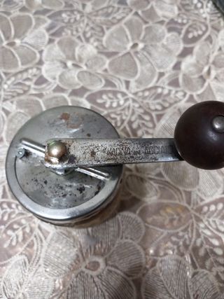 Macina caffe' vintage legno acciaio