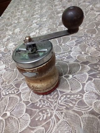 Macina caffe' vintage legno acciaio