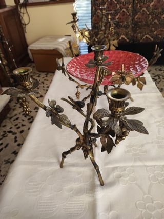 Candelabros de bronce