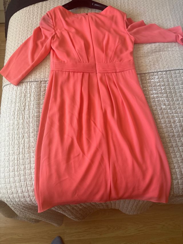 Vestido madrina boda PRONOVIAS. Coral.