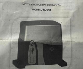 Motor puerta corredera garaje