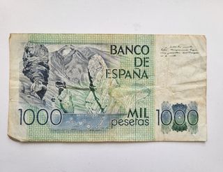 Billete de 1.000 pesetas. España 1979.