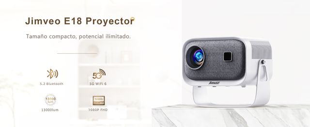 Proyector Portátil 13000L 1080P WiFi Bluetooth