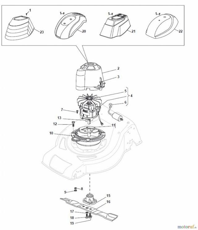 CUBIERTA MOTOR CASTELGARDEN 122055033/1