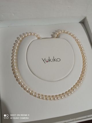 Collana di perle bianche naturali