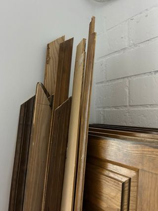 Puerta doble con cristales
