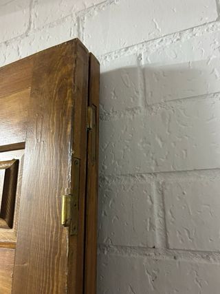 Puerta doble con cristales
