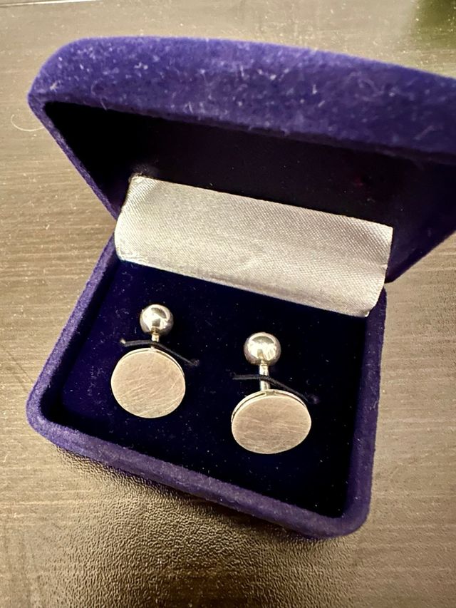 Gemelos acero brillo/mate