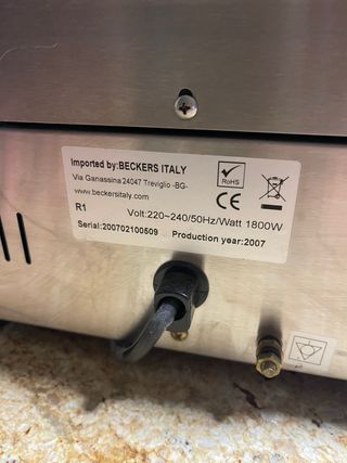 Plancha cocina Beckers R1