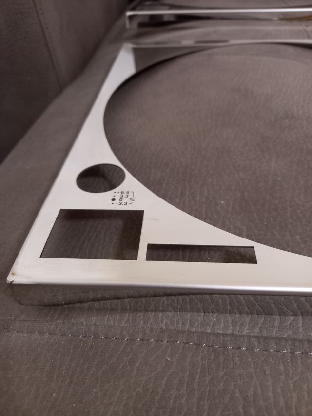 ZOMO Faceplate Technics 12xx Mk2 Mk5 - Acciaio