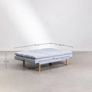 Sofá Reclinable de 2 Plazas en Tela Veka