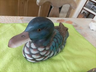 Tre papere legno porta fortuna