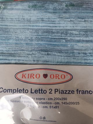 Lenzuola francesi kiro oro cotone