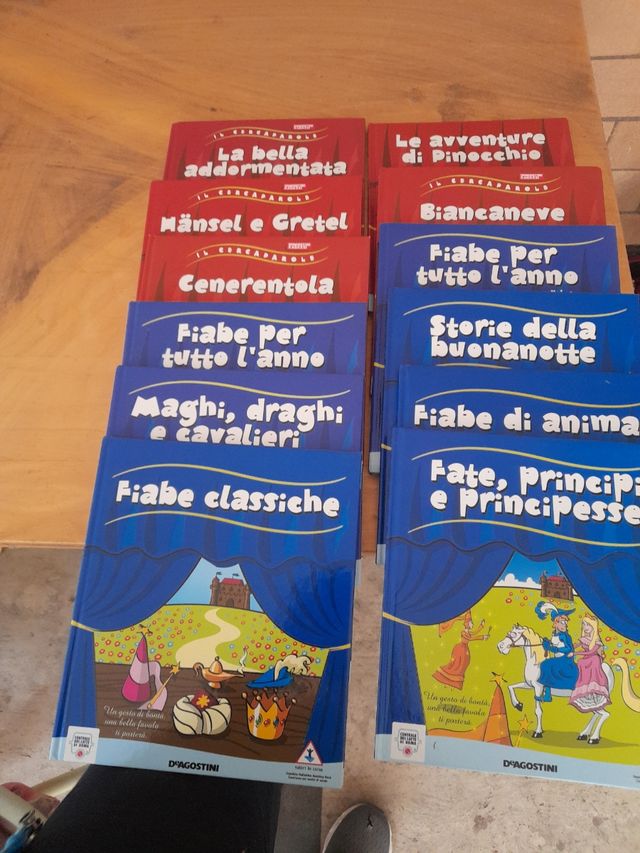 12 libri Favole bambini De Agostini