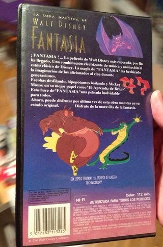 2 PELÍCULAS ORIGINALES V.H. S FANTASÍA