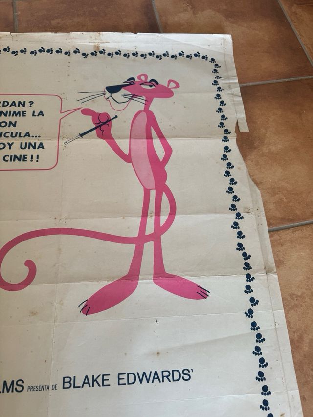 FESTIVAL PANTERA ROSA POSTER CINE ORIGINAL 