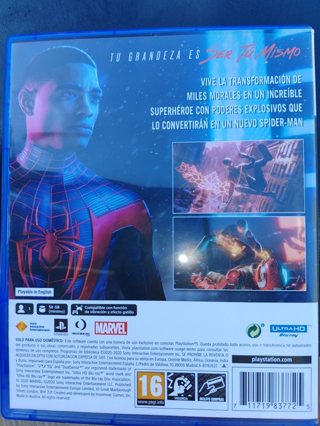 SPIDERMAN MILES MORALES