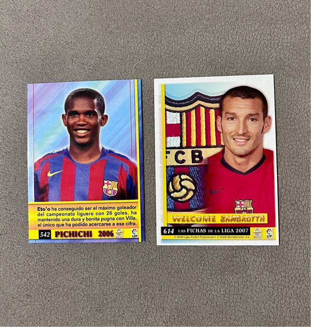 Barcelona Mundicromo 2007 Eto’o y Zambrota