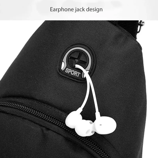 Bolso cruzado de tela Oxford para hombre