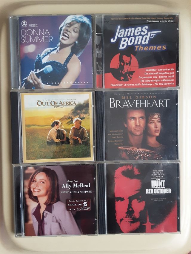 BSO Cds Braveheart Memorias África Bond.