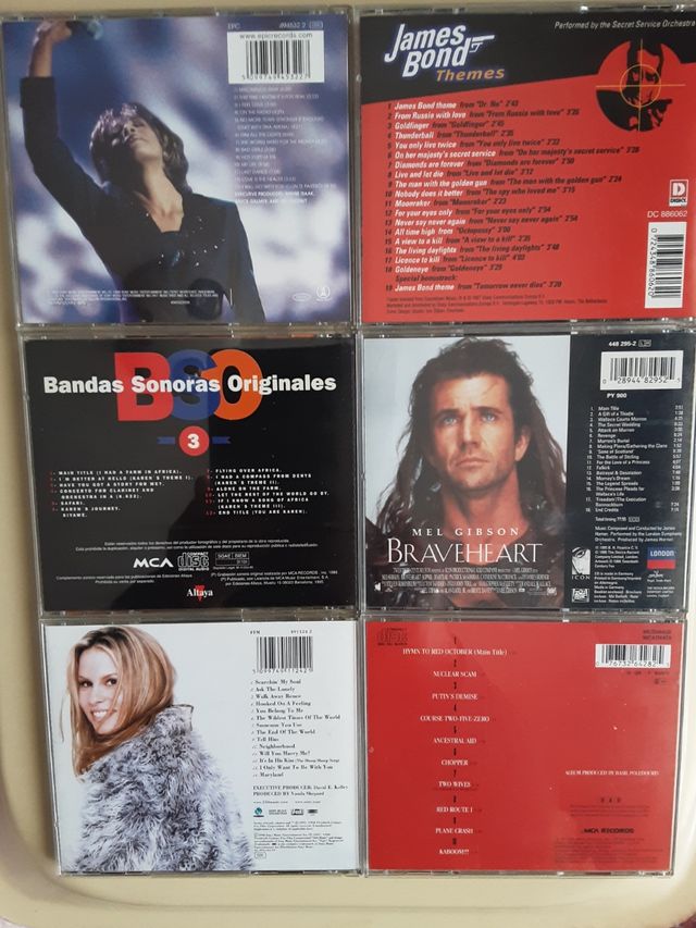 BSO Cds Braveheart Memorias África Bond.