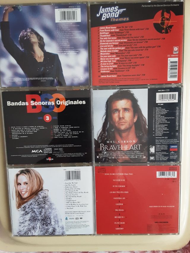BSO Cds Braveheart Memorias África Bond.