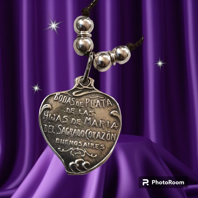Collana Cuore Sacro Argento 