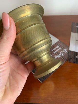 Antico mortaio in bronzo