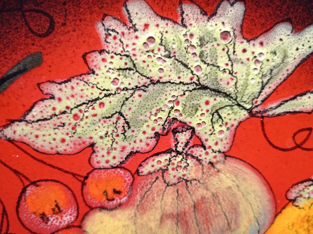 Piatto in ceramica da parete