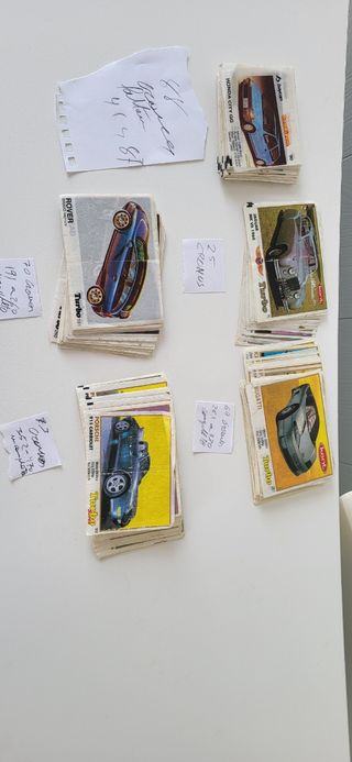 CROMOS CHICLES COCHES. 325 diferentes