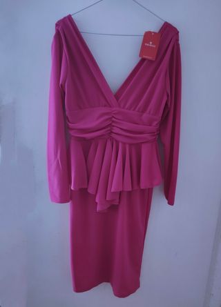 Vestido ceremonia fucsia sin estrenar 