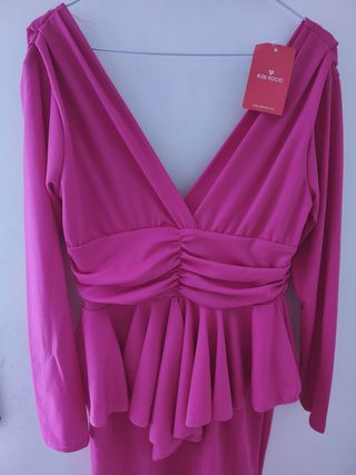 Vestido ceremonia fucsia sin estrenar 