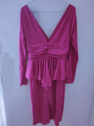 Vestido ceremonia fucsia sin estrenar 