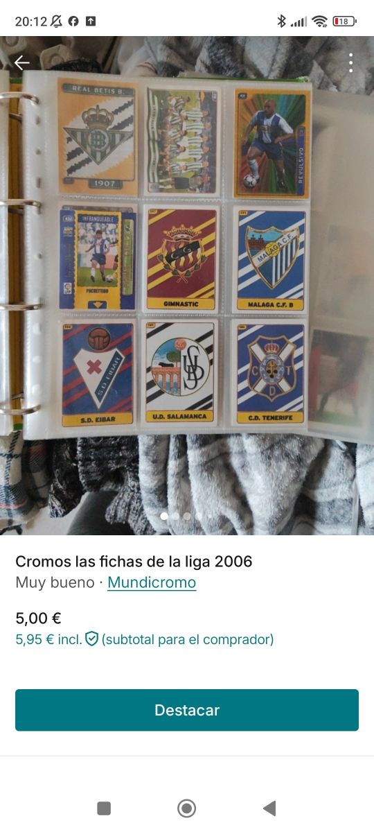 Cromos de muchas temporadas