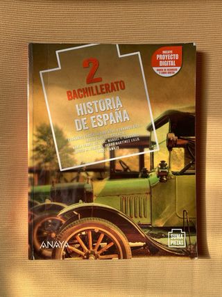 Libro Historia de España segundo de bachillerato