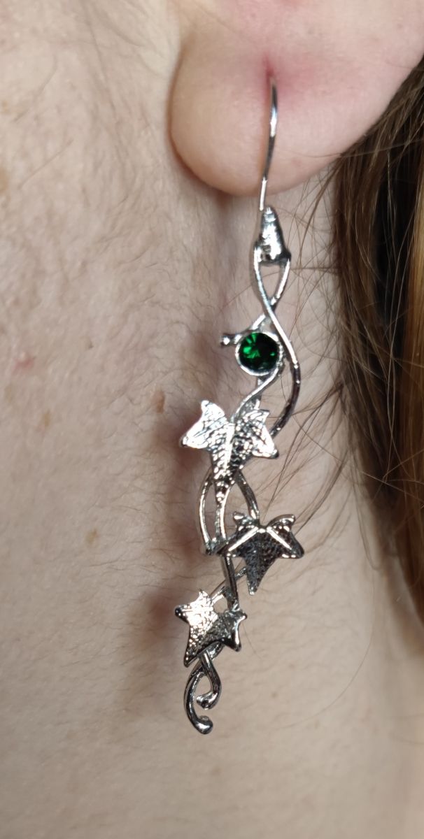 Pendientes hojas de hiedra