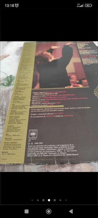 Vinilo Luis Cobos, 1986