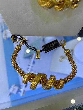 Gargantilla bañado oro 18 k con pulsera