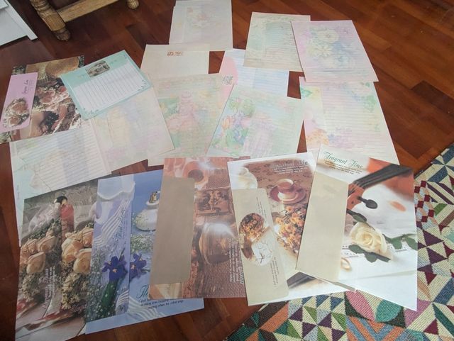 Hojas de olor con sobre