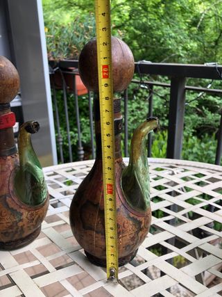 Bottiglie olio e aceto vintage