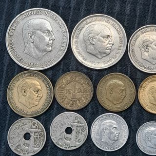 Monedas estado español franco 