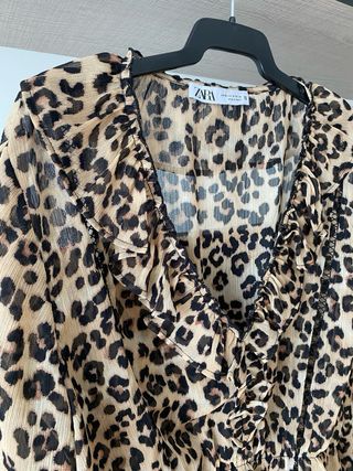 Blusa Zara leopardo